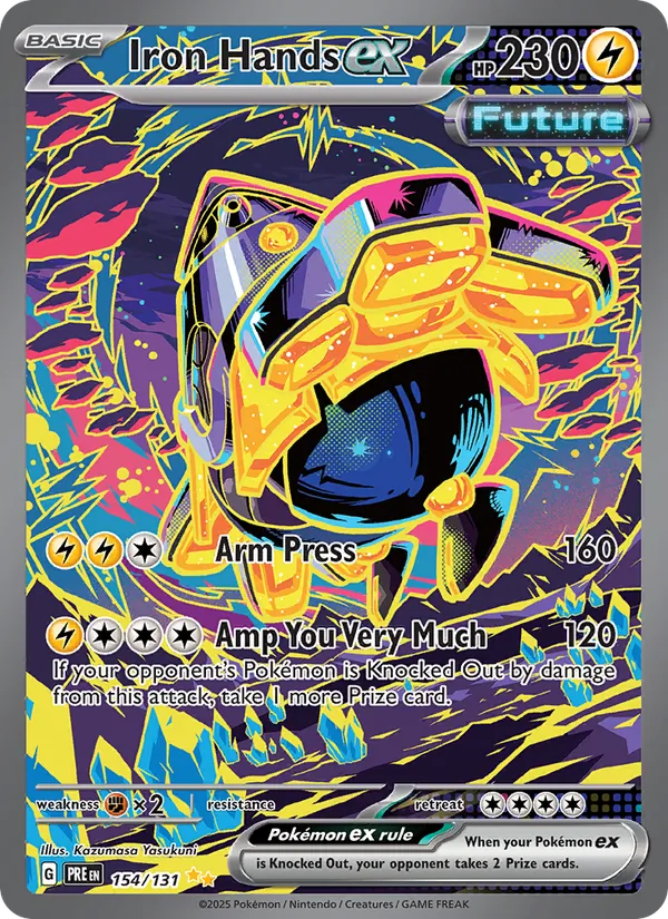 Iron Hands ex — Prismatic Evolutions #154 (Pokémon TCG card)