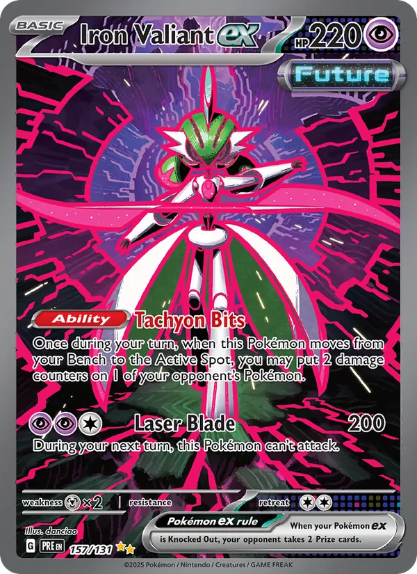 Iron Valiant ex — Prismatic Evolutions #157 (Pokémon TCG card)