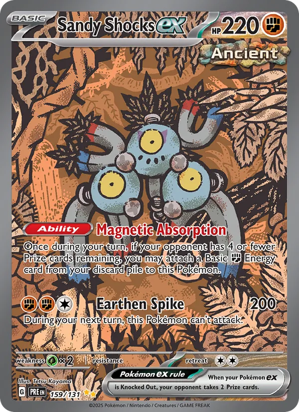 Sandy Shocks ex — Prismatic Evolutions #159 (Pokémon TCG card)
