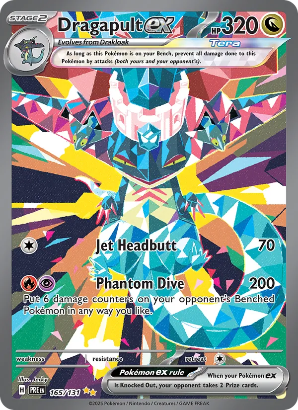 Dragapult ex — Prismatic Evolutions #165 (Pokémon TCG card)
