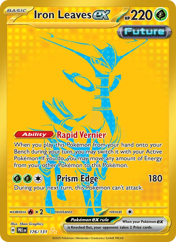 Iron Leaves ex — Prismatic Evolutions #176 (Pokémon TCG card)