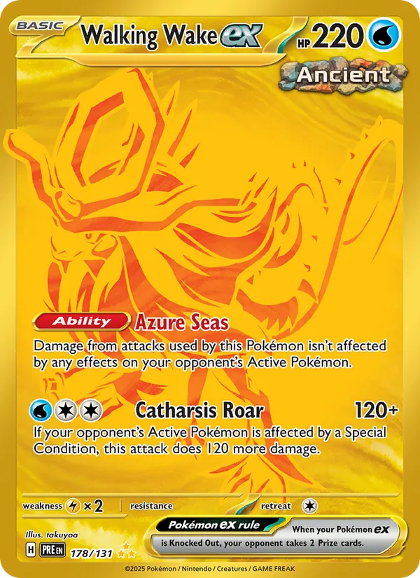 Walking Wake ex — Prismatic Evolutions #178 (Pokémon TCG card)