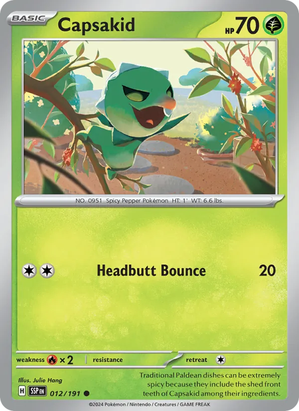 Capsakid — Surging Sparks #012 (Pokémon TCG card)