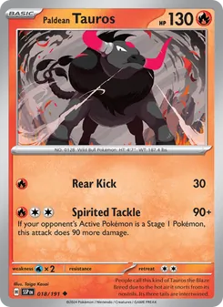 Paldean Tauros (Surging Sparks #018)