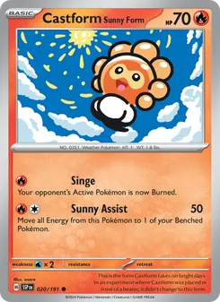 Castform Sunny Form (Surging Sparks #020)