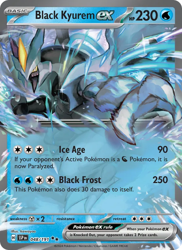 Black Kyurem ex — Surging Sparks #048 (Pokémon TCG card)