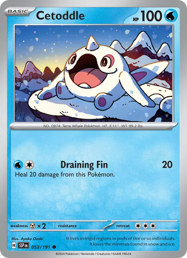 Cetoddle — Surging Sparks #053 (Pokémon TCG card)