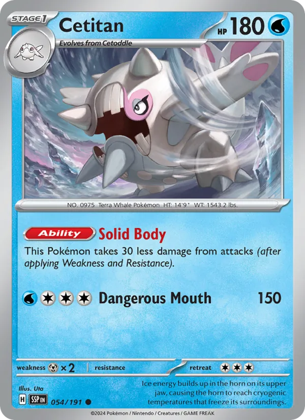 Cetitan — Surging Sparks #054 (Pokémon TCG card)