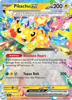 Pikachu ex (Surging Sparks #057)