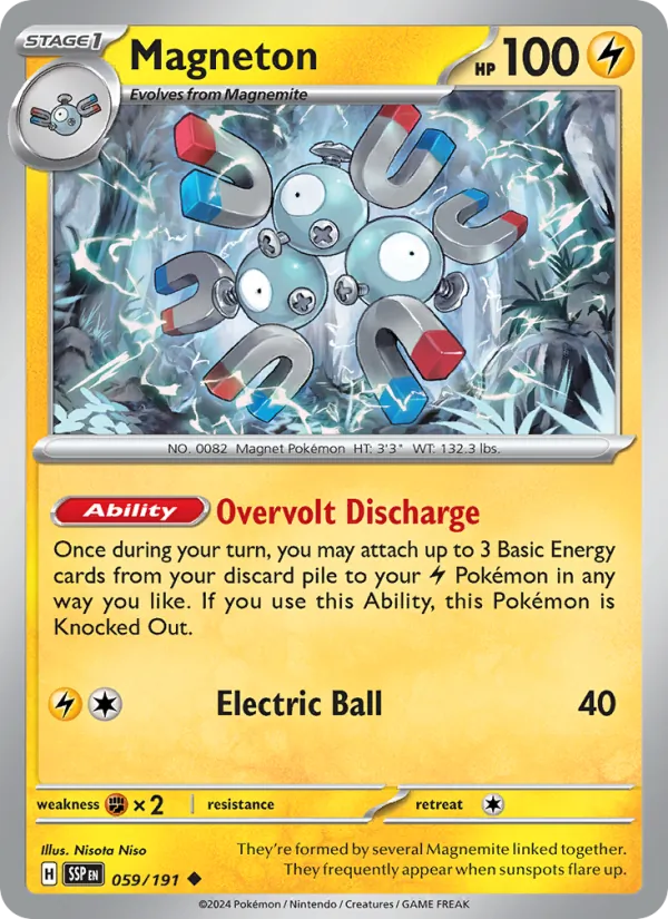 Magneton — Surging Sparks #059 (Pokémon TCG card)