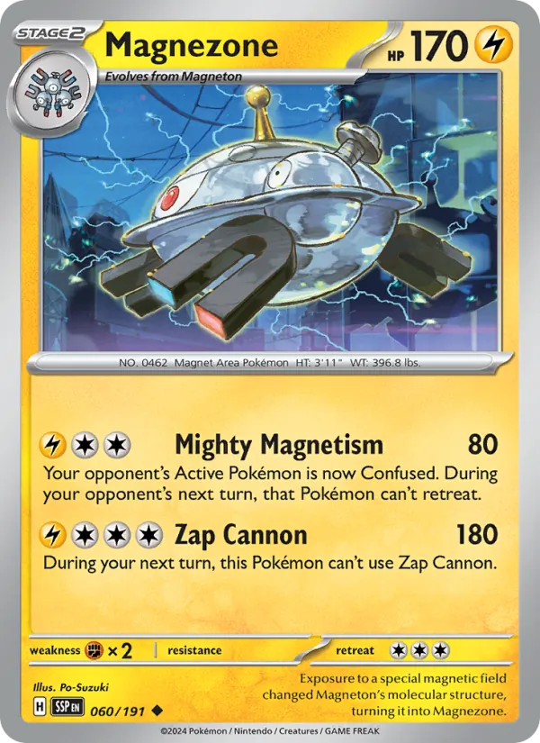 Magnezone — Surging Sparks #060 (Pokémon TCG card)