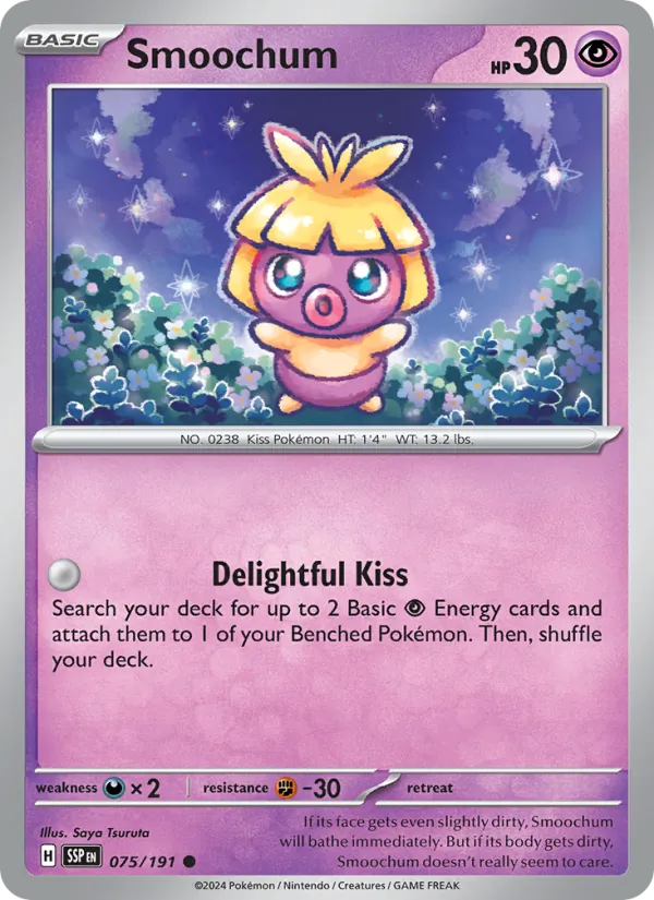 Smoochum — Surging Sparks #075 (Pokémon TCG card)