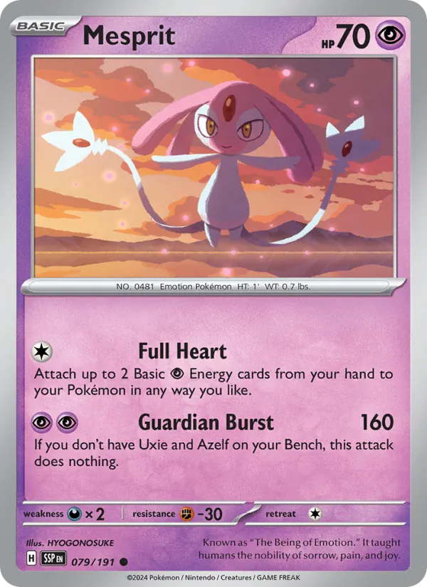Mesprit — Surging Sparks #079 (Pokémon TCG card)