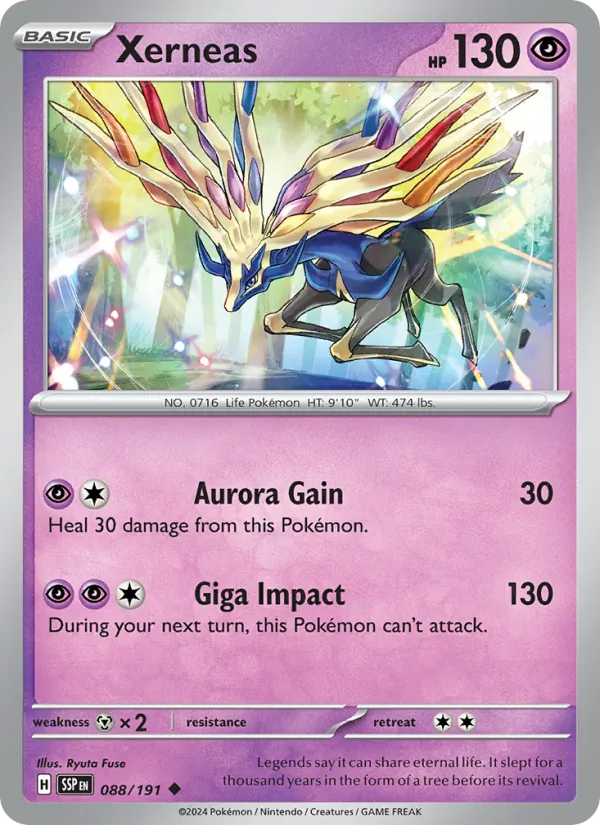 Xerneas — Surging Sparks #088 (Pokémon TCG card)