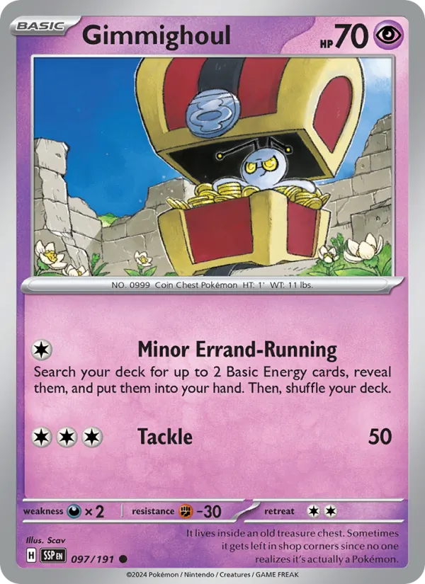 Gimmighoul — Surging Sparks #097 (Pokémon TCG card)