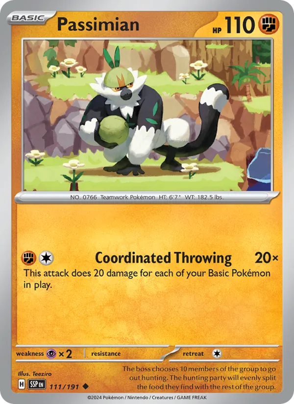 Passimian — Surging Sparks #111 (Pokémon TCG card)