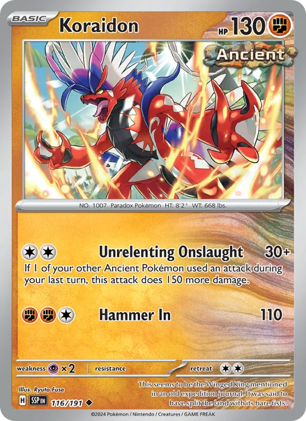 Koraidon — Surging Sparks #116 (Pokémon TCG card)