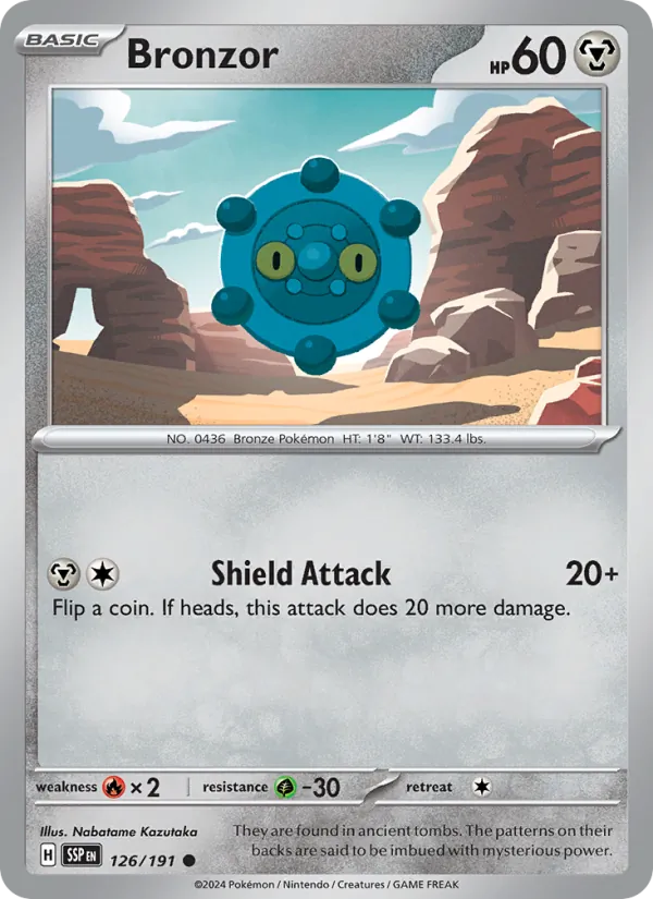 Bronzor — Surging Sparks #126 (Pokémon TCG card)