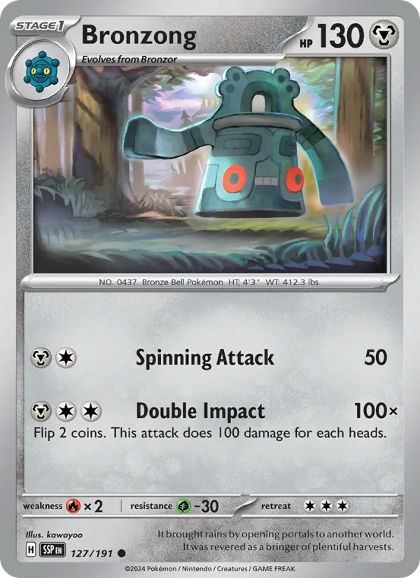 Bronzong — Surging Sparks #127 (Pokémon TCG card)
