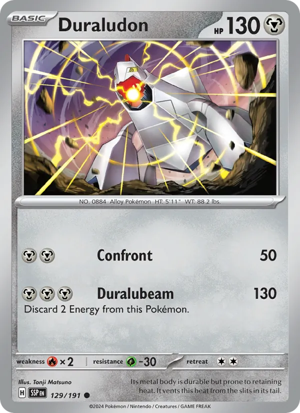 Duraludon — Surging Sparks #129 (Pokémon TCG card)