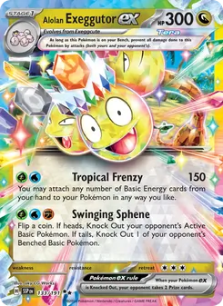 Alolan Exeggutor ex (Surging Sparks #133)