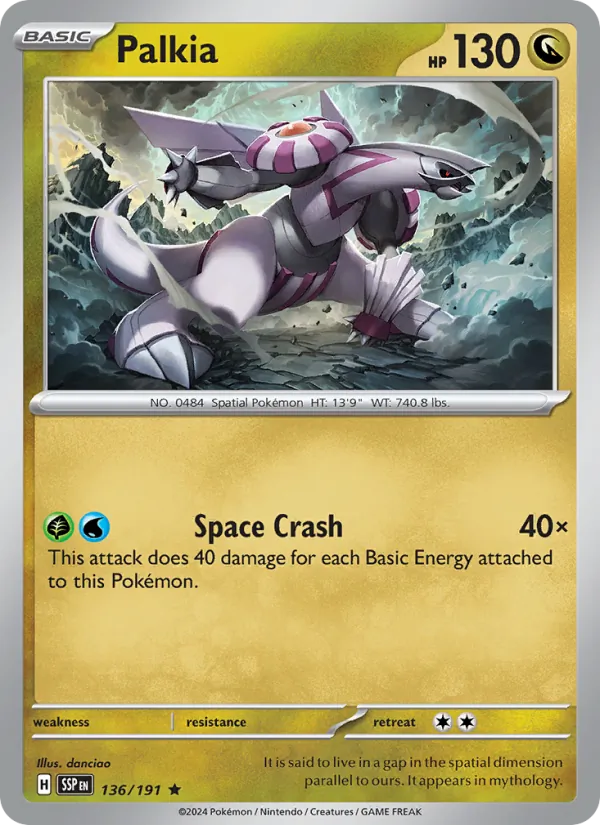 Palkia — Surging Sparks #136 (Pokémon TCG card)