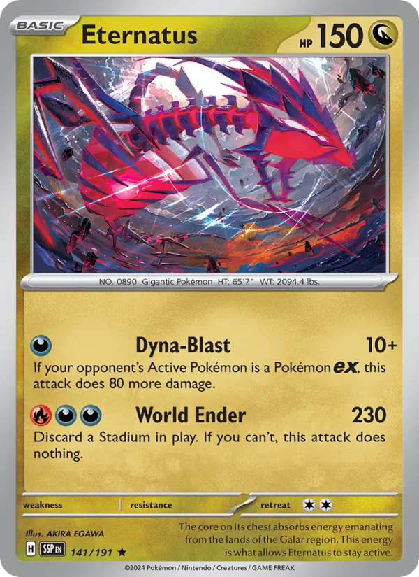 Eternatus — Surging Sparks #141 (Pokémon TCG card)