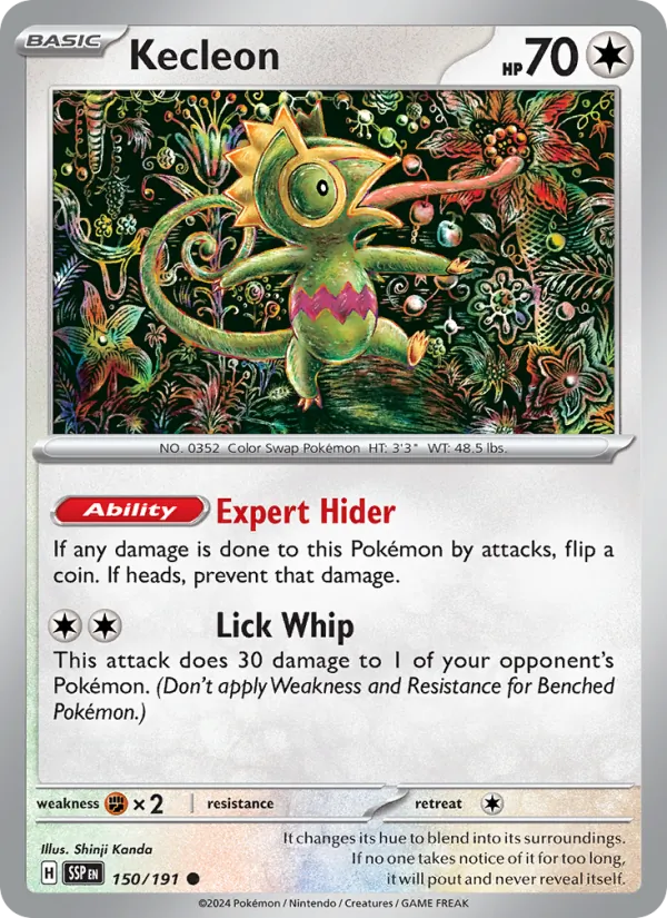 Kecleon — Surging Sparks #150 (Pokémon TCG card)