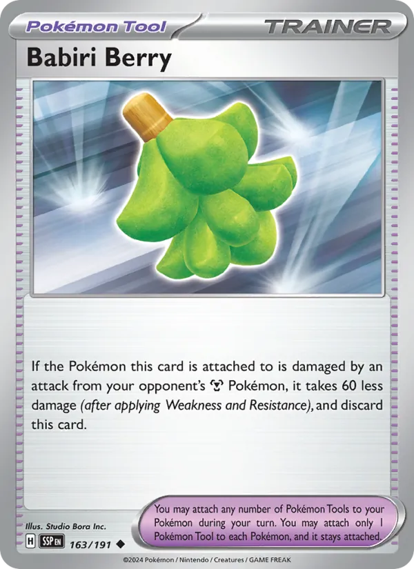 Babiri Berry — Surging Sparks #163 (Pokémon TCG card)
