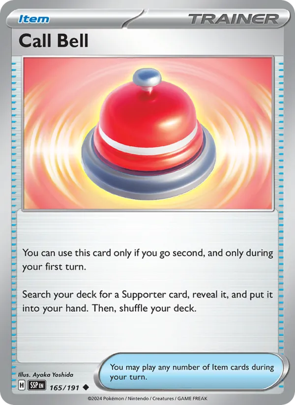 Call Bell — Surging Sparks #165 (Pokémon TCG card)