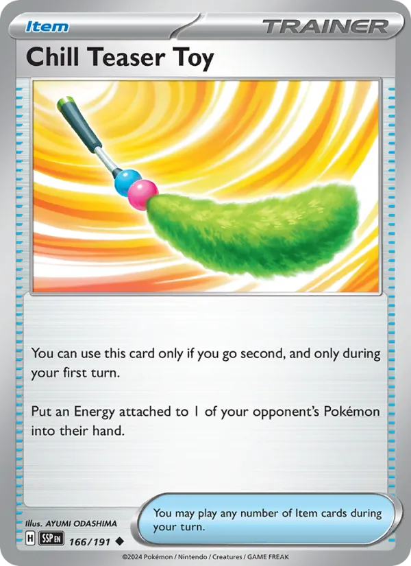 Chill Teaser Toy — Surging Sparks #166 (Pokémon TCG card)