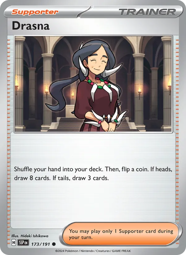 Drasna — Surging Sparks #173 (Pokémon TCG card)