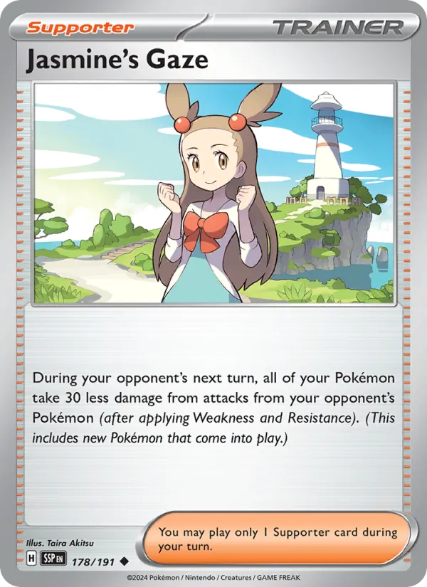 Jasmine's Gaze — Surging Sparks #178 (Pokémon TCG card)