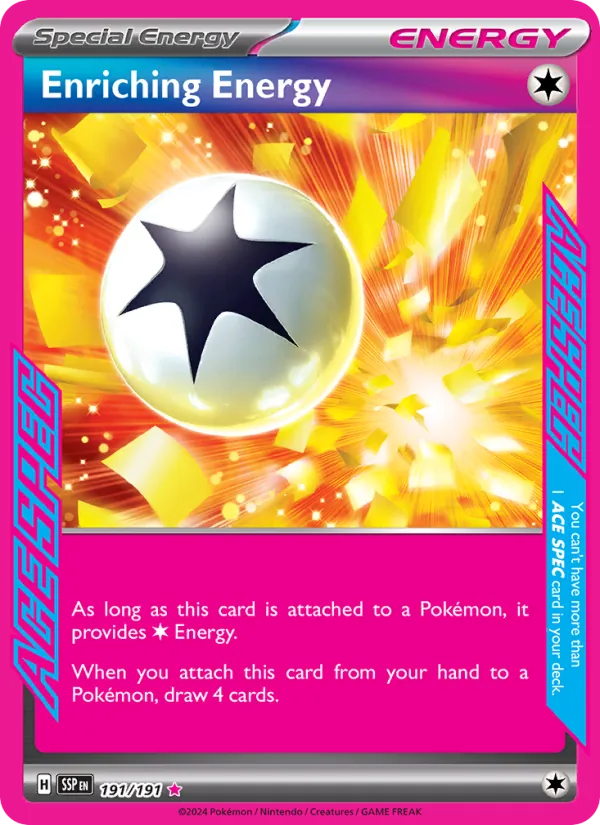 Enriching Energy — Surging Sparks #191 (Pokémon TCG card)
