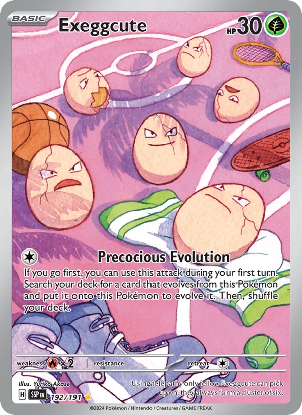 Exeggcute — Surging Sparks #192 (Pokémon TCG card)