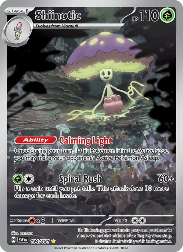 Shiinotic — Surging Sparks #194 (Pokémon TCG card)