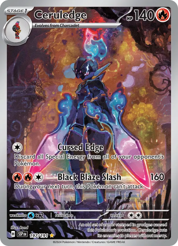 Ceruledge — Surging Sparks #197 (Pokémon TCG card)