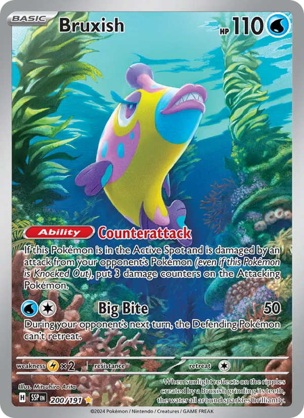Bruxish — Surging Sparks #200 (Pokémon TCG card)