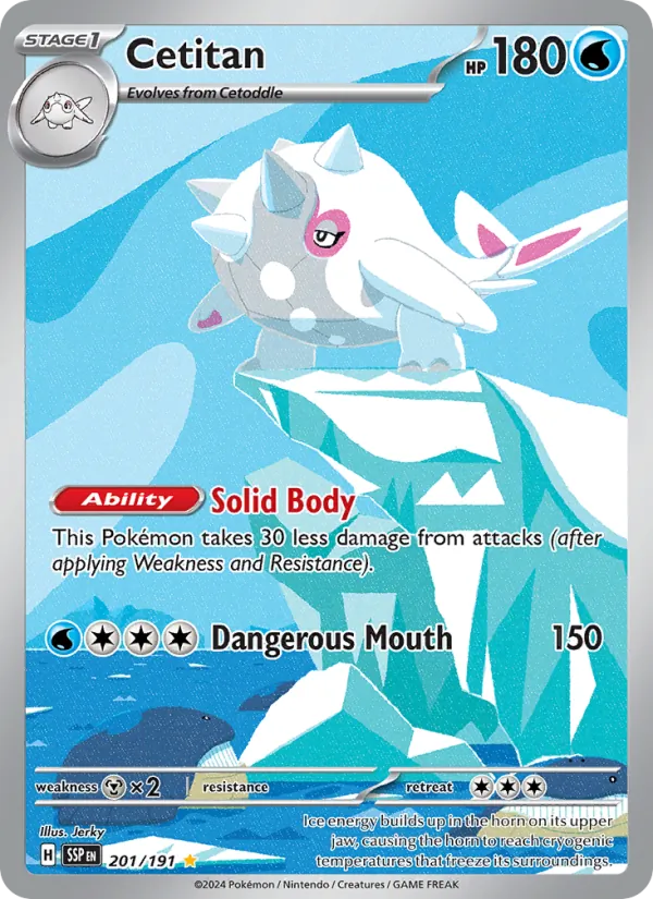 Cetitan — Surging Sparks #201 (Pokémon TCG card)