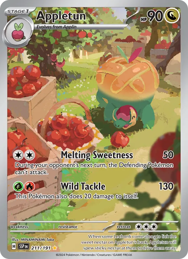 Appletun — Surging Sparks #211 (Pokémon TCG card)