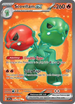 Scovillain ex (Surging Sparks #216)