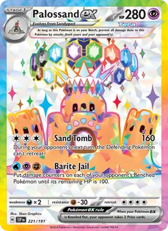 Palossand ex (Surging Sparks #221)