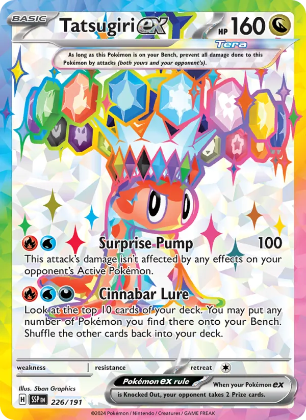 Tatsugiri ex — Surging Sparks #226 (Pokémon TCG card)