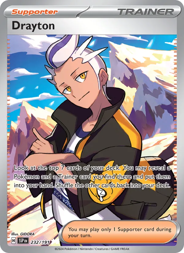 Drayton — Surging Sparks #232 (Pokémon TCG card)