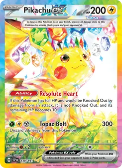 Pikachu ex (Surging Sparks #238)
