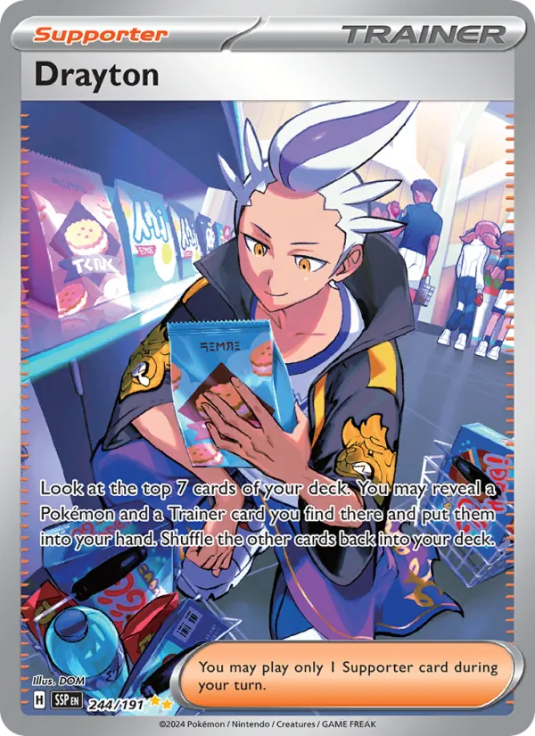 Drayton — Surging Sparks #244 (Pokémon TCG card)