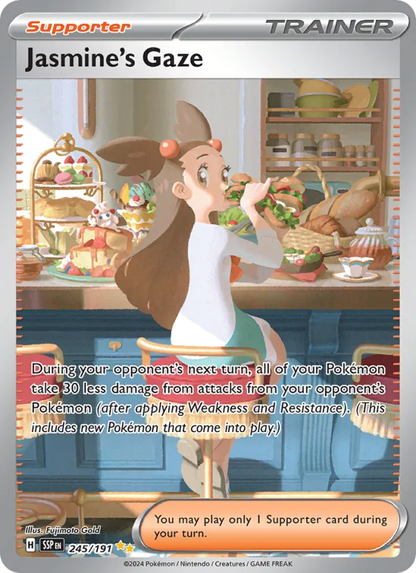 Jasmine's Gaze — Surging Sparks #245 (Pokémon TCG card)