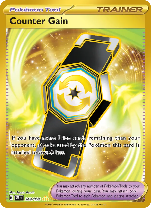 Counter Gain — Surging Sparks #249 (Pokémon TCG card)