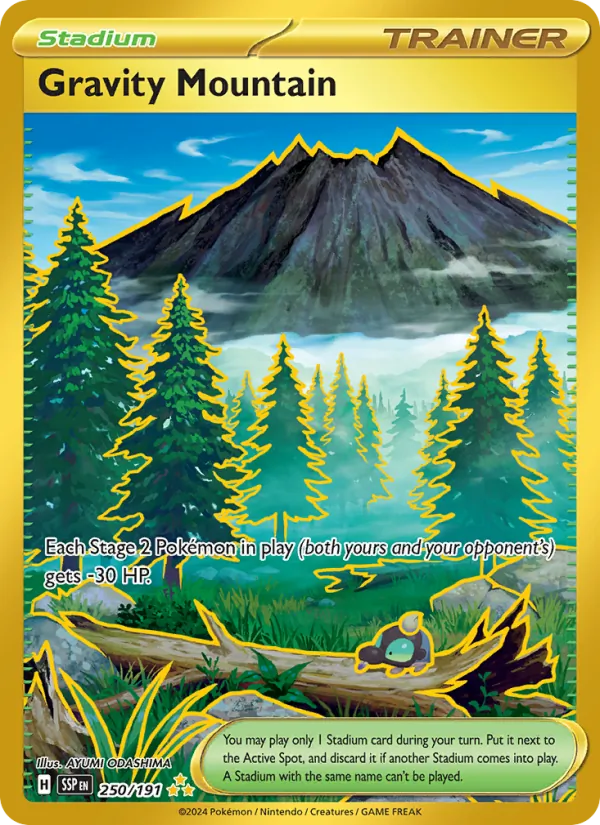 Gravity Mountain — Surging Sparks #250 (Pokémon TCG card)
