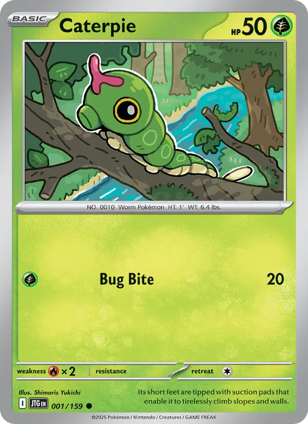 Caterpie — Journey Together #001 (Pokémon TCG card)
